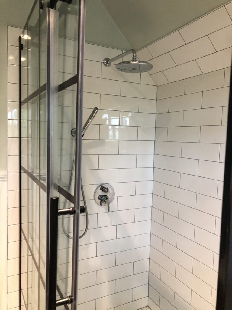 modern shower