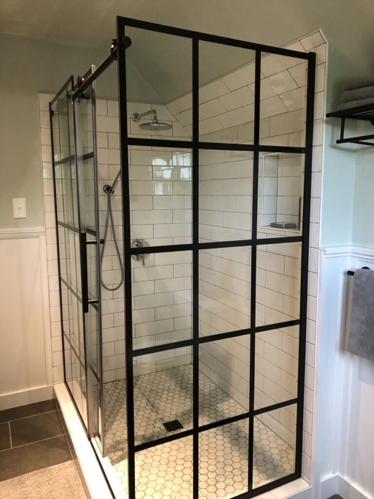 modern shower