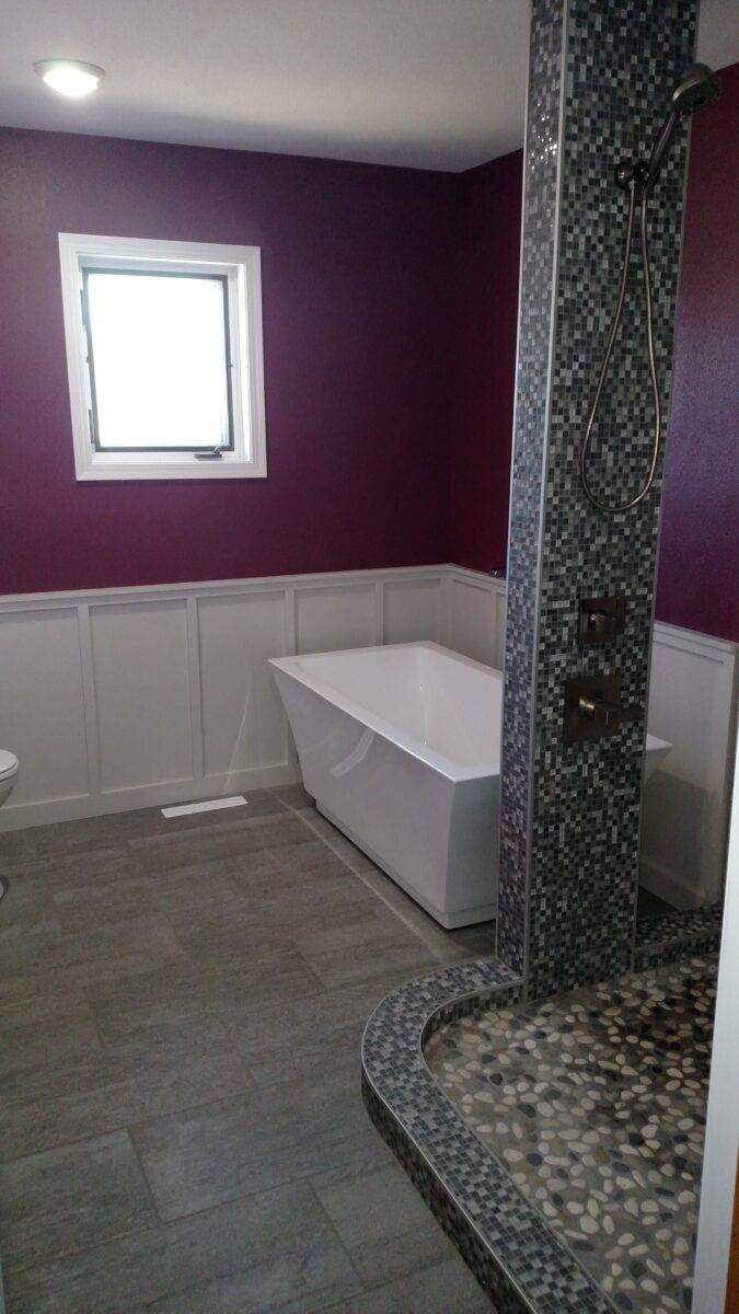 purple bathroom