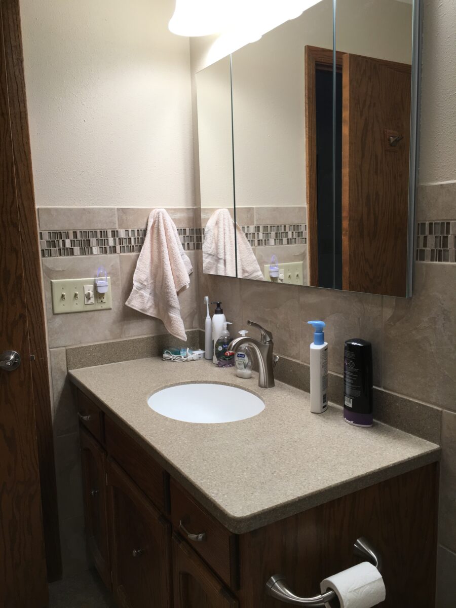 wood vanity